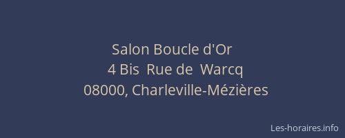 Salon Boucle d'Or