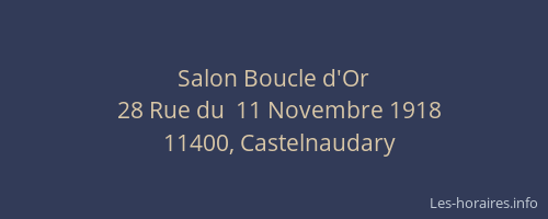 Salon Boucle d'Or