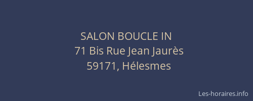 SALON BOUCLE IN