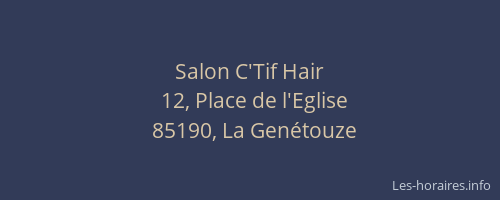 Salon C'Tif Hair