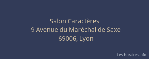 Salon Caractères