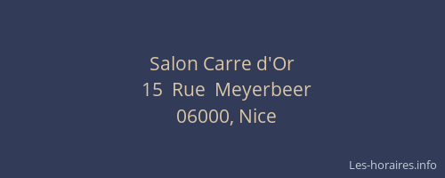 Salon Carre d'Or