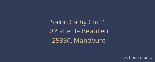 Salon Cathy Coiff'