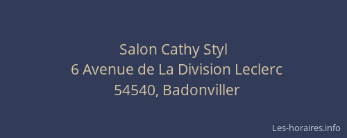 Salon Cathy Styl