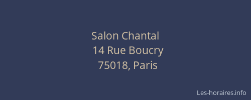 Salon Chantal