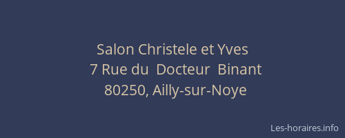 Salon Christele et Yves