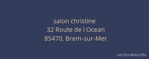 salon christine