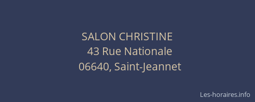 SALON CHRISTINE