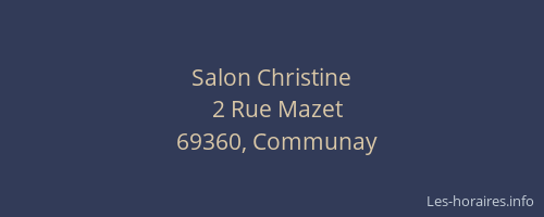 Salon Christine
