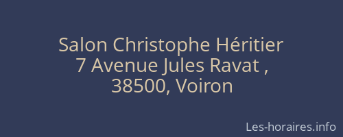 Salon Christophe Héritier
