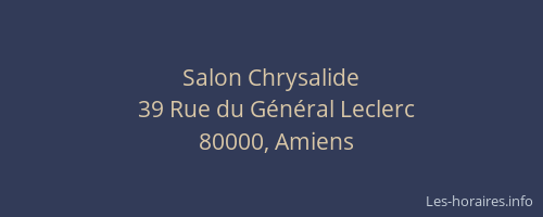 Salon Chrysalide