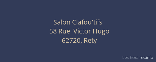 Salon Clafou'tifs