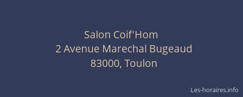 Salon Coif'Hom