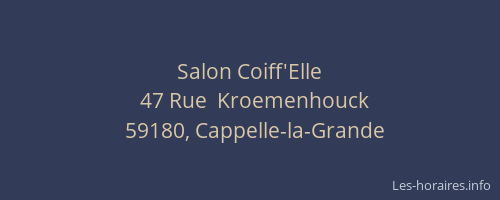 Salon Coiff'Elle
