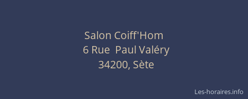 Salon Coiff'Hom