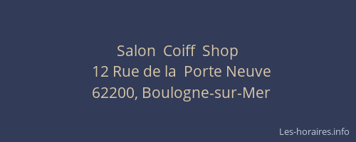Salon  Coiff  Shop
