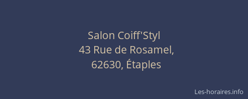 Salon Coiff'Styl
