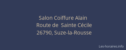Salon Coiffure Alain