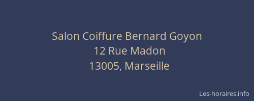 Salon Coiffure Bernard Goyon