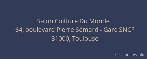 Salon Coiffure Du Monde