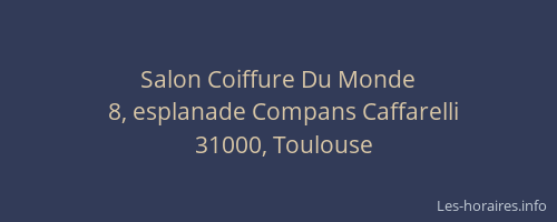 Salon Coiffure Du Monde