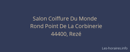 Salon Coiffure Du Monde