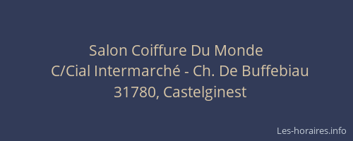 Salon Coiffure Du Monde