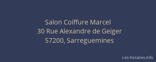 Salon Coiffure Marcel