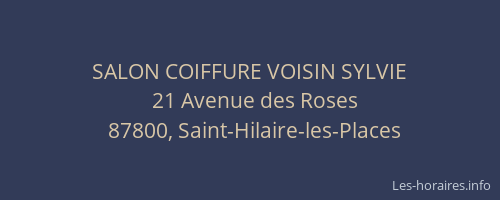 SALON COIFFURE VOISIN SYLVIE