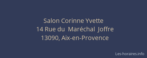Salon Corinne Yvette