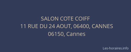 SALON COTE COIFF