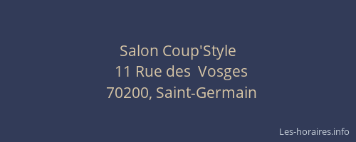 Salon Coup'Style