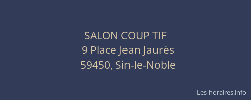 SALON COUP TIF
