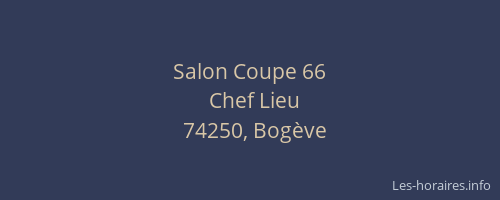Salon Coupe 66