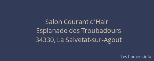 Salon Courant d'Hair
