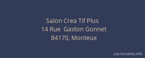 Salon Crea Tif Plus