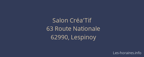 Salon Cr&eacute;a'Tif
