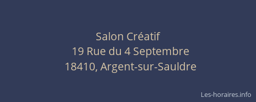 Salon Cr&eacute;atif
