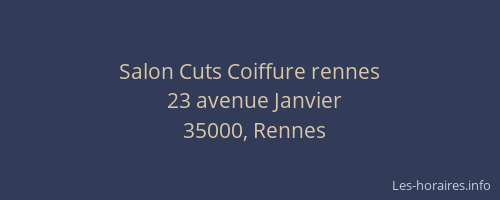 Salon Cuts Coiffure rennes