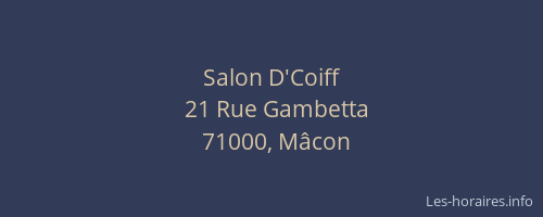 Salon D'Coiff