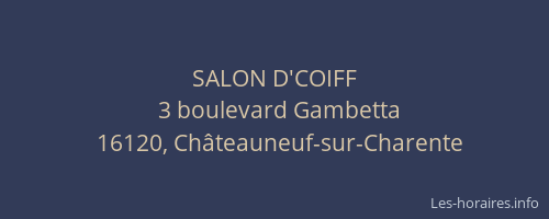 SALON D'COIFF
