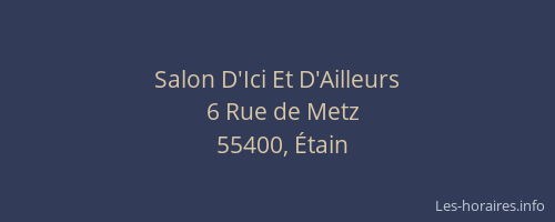Salon D'Ici Et D'Ailleurs