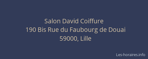 Salon David Coiffure