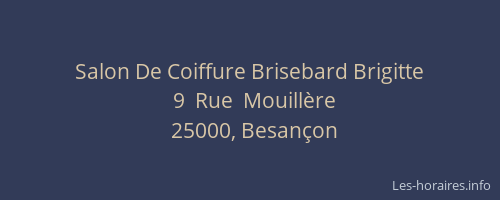 Salon De Coiffure Brisebard Brigitte