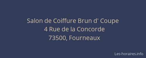 Salon de Coiffure Brun d' Coupe