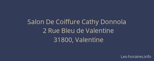 Salon De Coiffure Cathy Donnola