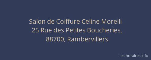 Salon de Coiffure Celine Morelli