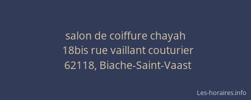 salon de coiffure chayah