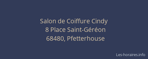 Salon de Coiffure Cindy