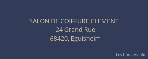 SALON DE COIFFURE CLEMENT